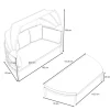 Sale Fabrizia Sonneninsel, anthrazit/grau, Aluminium, inkl. Polster & Knickfunktion, Sonnenschutz & Sichtschutz Gartenlounge|Aluminium-Gartenmöbel