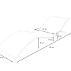 Clearance Luca Gartenliege, silber/anthrazit, Edelstahl/Textilene, ergonomisch, klappbare Armlehnen Edelstahl-Gartenmöbel|Gartenliegen