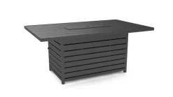 Clearance Matteo L Gartenlounge mit Feuertisch für 6 Personen, anthrazit/grau, Alu/Polyacryl, flexibel verstellbar Gartenlounge