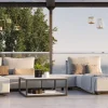 Sale Misty M Gartenlounge, anthrazit/grau, Alu/Rope, vielseitig kombinierbar, mit Liegefläche Gartenlounge|Aluminium-Gartenmöbel