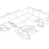 Discount Monero Gartenlounge für 6 Personen, anthrazit/braun, Alu/Polywood, inkl. Couchtisch, verstellbare Rückenlehnen Gartenlounge|Aluminium-Gartenmöbel