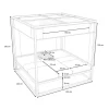 Clearance Montana Doppelliege, anthrazit/grau, Alu/Polyacryl, verstellbare Rückenlehne & Tisch, Sonnenschutz und Sichtschutz Gartenliegen|Aluminium-Gartenmöbel