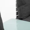Best RN Round XL Gartenlounge für 6 Personen, weiß/grau, Aluminium, inkl. Polster, flexibel verstellbar Gartenlounge|Aluminium-Gartenmöbel