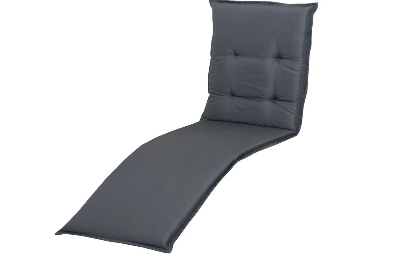 Online Relax Comfort Relaxsesselauflage, anthrazit, Polyester, 175 x 50 x 7 cm, inklusive Befestigungsbänder Gartenstühle & Gartensessel