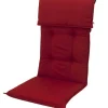 New Stuhlauflage Hochlehner, bordeaux, Dralon, 120x50x7cm, mit DuPont Teflon Markenimprägnierung Hochlehner-Auflagen
