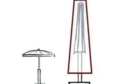Discount Schutzhülle für Sonnenschirme Ø 250 - 400 cm, braun, Polyestergewebe, 212 x 57/18 cm, mit Zugband Schutzhüllen|Sonnenschirme