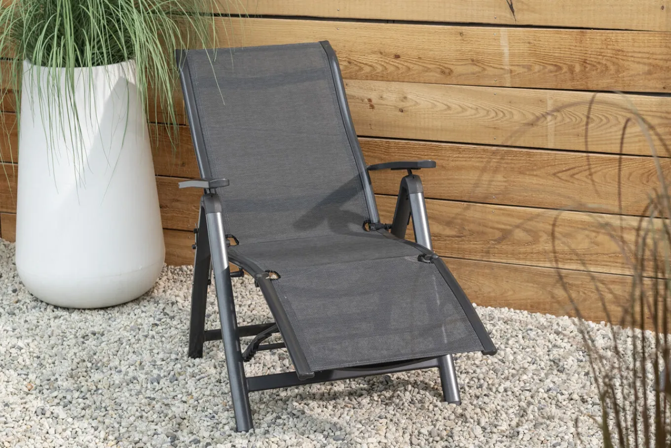 Sale Alice Comfort Relaxsessel, xerix/anthrazit, Alu/Textilene, 70x67x45cm Aluminium-Gartenmöbel|Gartenstühle & Gartensessel