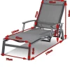Discount Alice Comfort Rollliege, xerix/anthrazit, Alu/Textilene, 170x75x35cm Gartenliegen