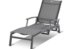 Discount Alice Comfort Rollliege, xerix/anthrazit, Alu/Textilene, 170x75x35cm Gartenliegen