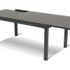 New Alice Garten-Essgruppe, xerix/natur, Alu/Teak, 4x4 Textilen, 4 Stapelsessel, 260/160x90cm Garten-Essgruppen|Aluminium-Gartenmöbel