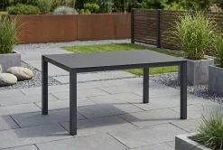 Sale Alice Garten-Essgruppe, xerix/anthrazit, Alu/Textil, 160 x 95 cm, 6 Klappstühle Garten-Essgruppen|Aluminium-Gartenmöbel