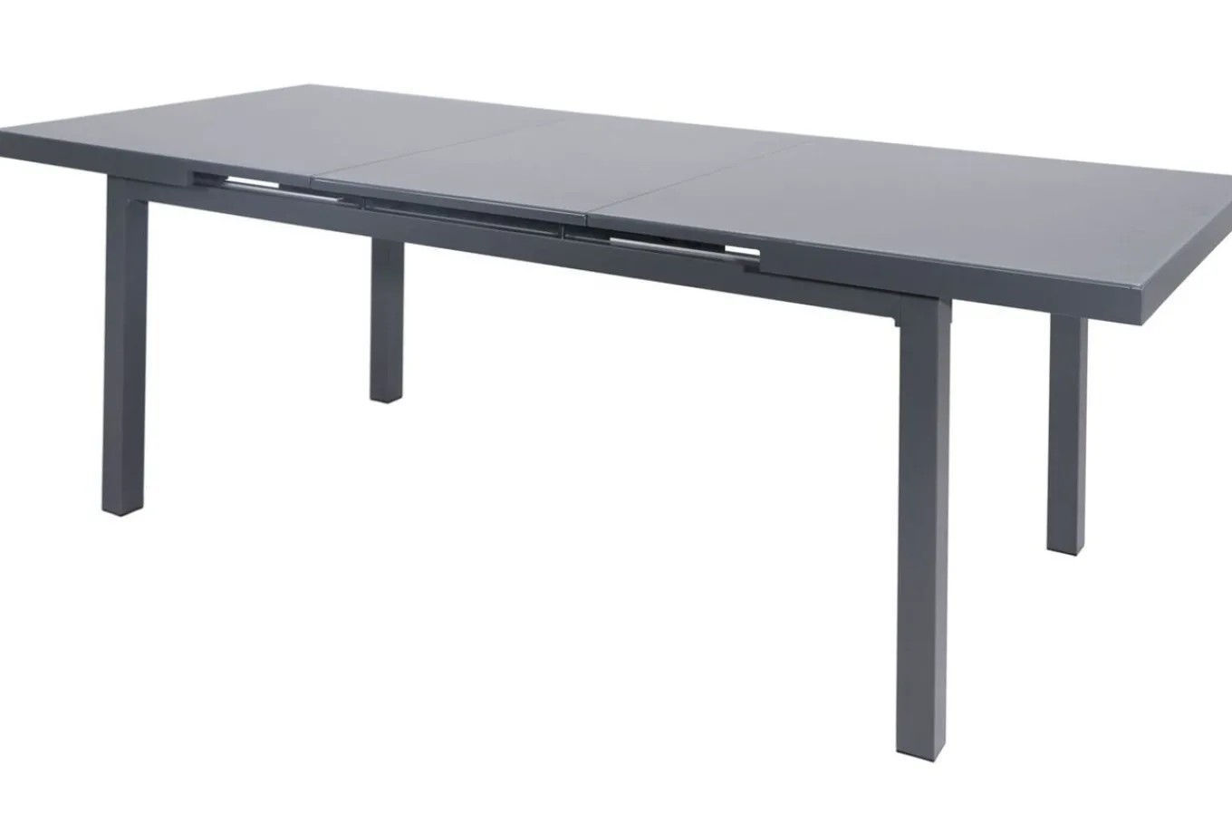 Best Alice Garten-Essgruppe, xerix, Alu/4x4 Textilen, Tisch 180/240x100cm, 6 Stapelsessel Garten-Essgruppen|Aluminium-Gartenmöbel
