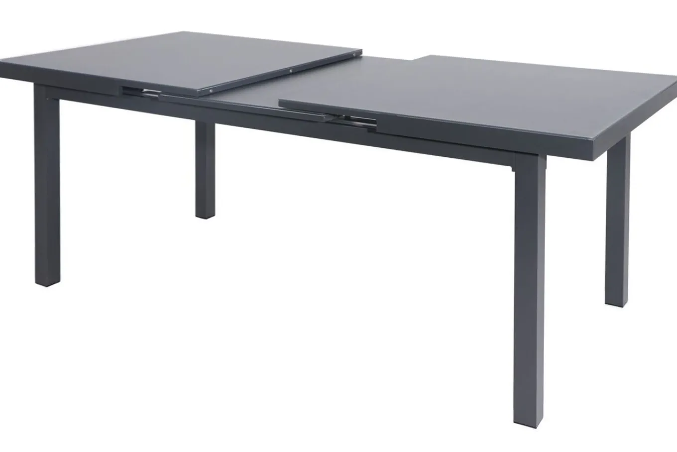 Best Alice Garten-Essgruppe, xerix, Alu/4x4 Textilen, Tisch 180/240x100cm, 6 Stapelsessel Garten-Essgruppen|Aluminium-Gartenmöbel