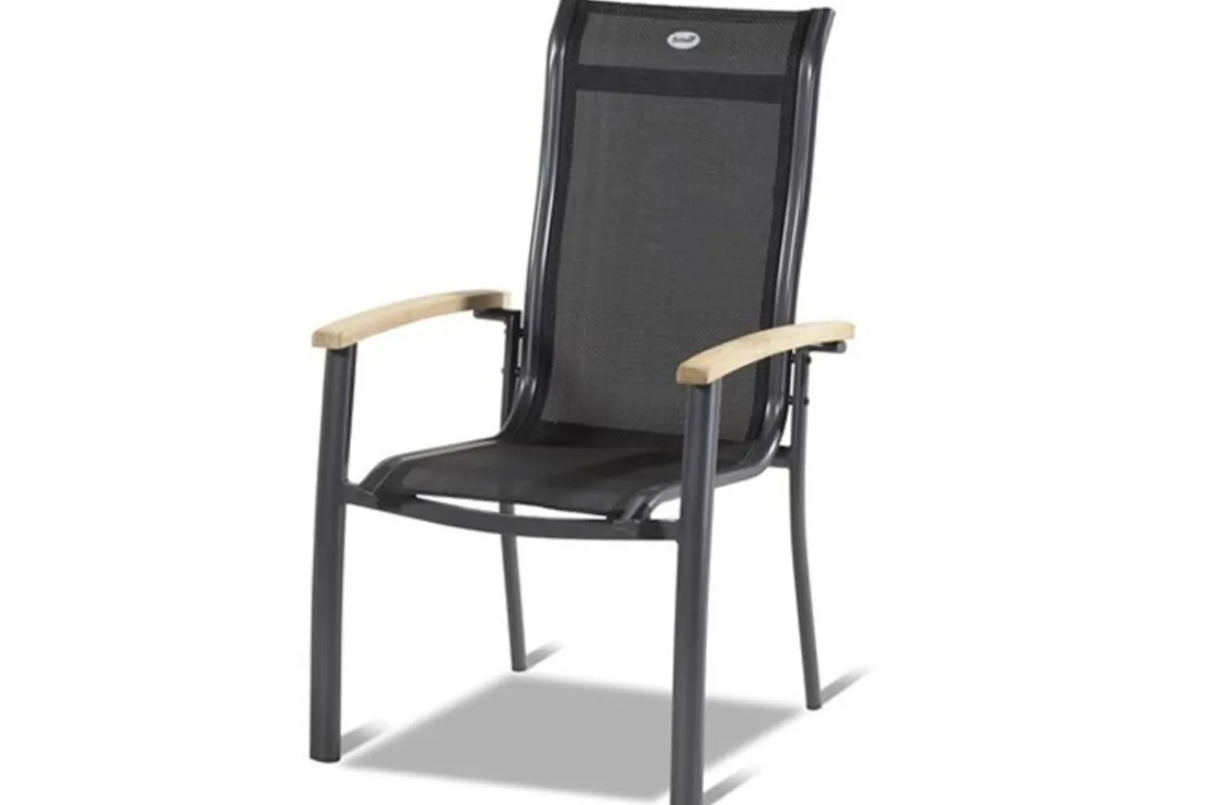 Best Alice Garten-Essgruppe, xerix, Alu/4x4 Textilen, Tisch 180/240x100cm, 6 Stapelsessel Garten-Essgruppen|Aluminium-Gartenmöbel
