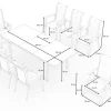 Sale Alice Garten-Essgruppe, xerix, Alu/4x4 Textilen, Tisch 180/240x100cm, 6 Stapel-, 2 Klappstühle Garten-Essgruppen
