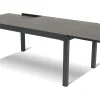 Best Alice Garten-Essgruppe, xerix/natur, Alu/Teak, 4x4 Textilen, 4 Hochlehner, 260/160x90cm Garten-Essgruppen