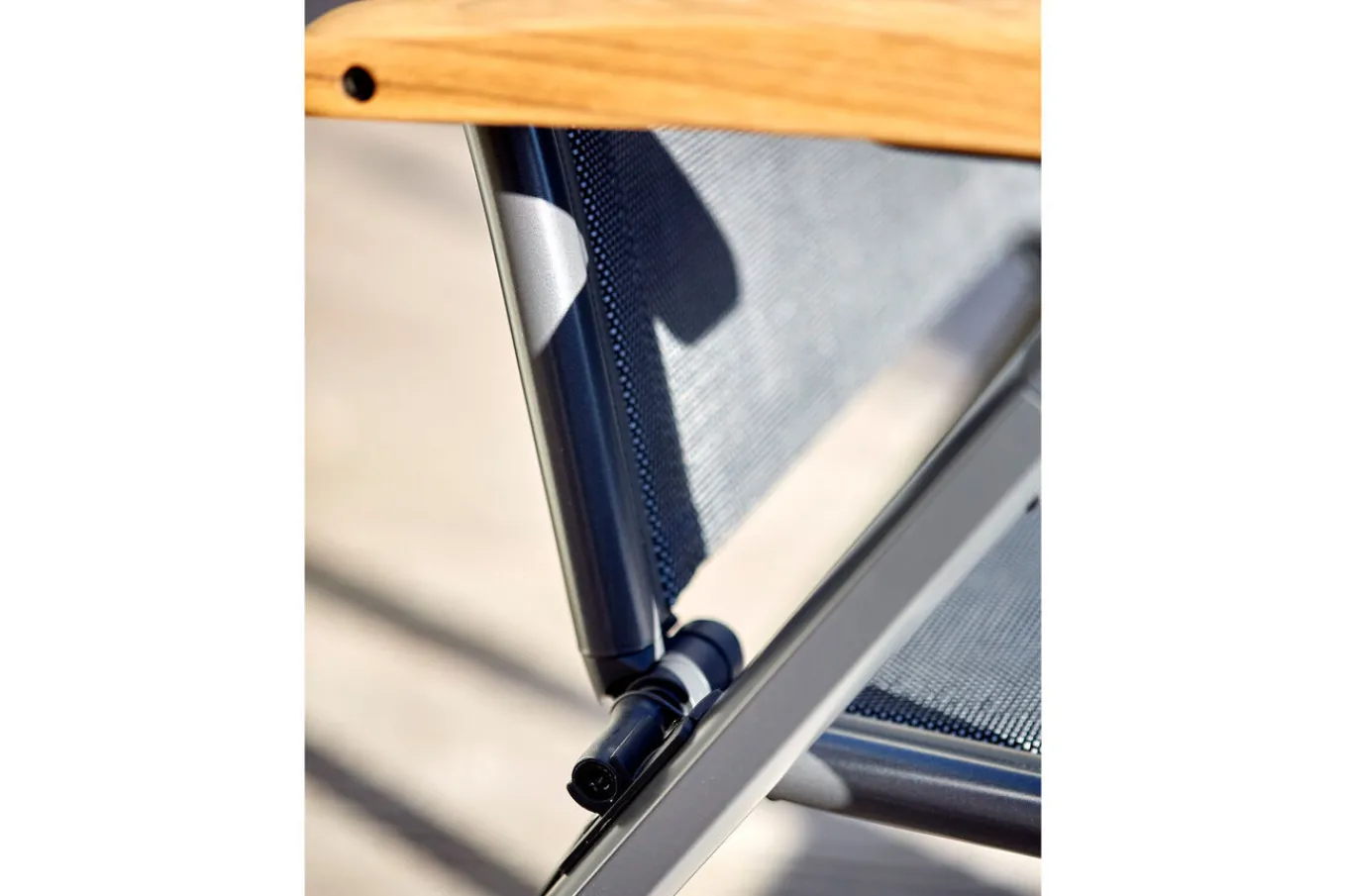 Online Alice/South Wales Garten-Essgruppe, xerix/natur, Alu/Teak/2x2 Textilen, 150/210x90 cm, 6 Klappstühle Garten-Essgruppen|Aluminium-Gartenmöbel