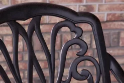 Outlet Amalfi Diningsessel, bronze, Alu-Guss, inkl. Wendekissen Aluguss-Gartenmöbel|Gartenstühle & Gartensessel