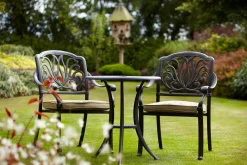 Outlet Amalfi Diningsessel, bronze, Alu-Guss, inkl. Wendekissen Aluguss-Gartenmöbel|Gartenstühle & Gartensessel