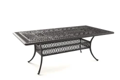Amalfi Garten-Essgruppe, bronze, Alu-Guss, 6 Diningsessel, 214x112cm Aluguss-Gartenmöbel|Garten-Essgruppen
