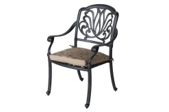 Best Amalfi Garten-Essgruppe, bronze, Alu-Guss, 8 Diningsessel Aluguss-Gartenmöbel|Garten-Essgruppen