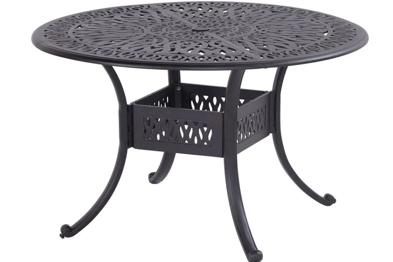Hot Amalfi Tisch, bronze, Alu-Guss, Ø120cm Gartentische|Aluguss-Gartenmöbel