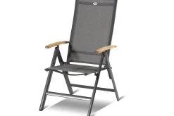 Clearance Aruba Garten-Essgruppe, xerix/natur, Alu/Teak, 6 Hochlehner, 150/210x90cm Garten-Essgruppen