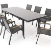 Discount Aruba Garten-Essgruppe, 8 Personen, ausziehbarer Tisch 180–240 cm, Aluminium/Teak FSC®-zertifiziert Garten-Essgruppen|Aluminium-Gartenmöbel