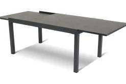 Hot Ausziehtisch Tipperary xerix/stone grey, Aluminium/HPL, 160/260x93cm Gartentische