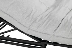 Sale Emma Loungeliege, schwarz/marmor, Alu/Sunbrella, 196x125x41 cm, Rückenlehne verstellbar Sunbrella-Gartenmöbel|Gartenliegen