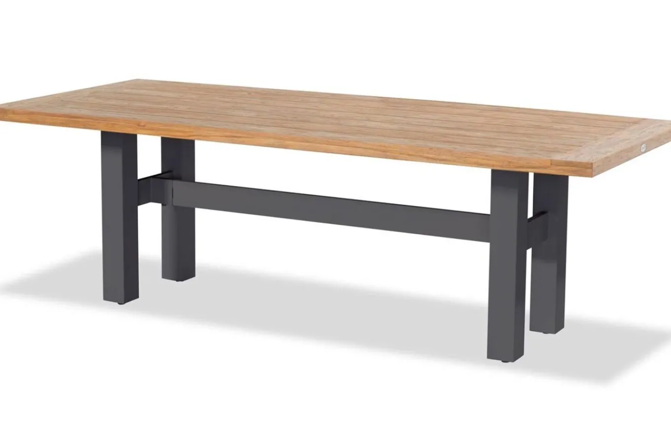 Sale Exklusivmodell, Yasmani/Raffaelo Garten-Essgruppe, xerix, Alu/Teakholz, 240x100cm, 6 Klappstühle Garten-Essgruppen