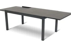 Outlet Garten-Essgruppe, xerix-anthrazit, Alu/HPL, 4x4 Textilen, 260/160x90 cm, 6 Personen Garten-Essgruppen