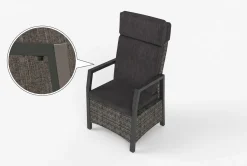 Hot Nova Garten-Essgruppe, 6 Personen, ausziehbar, 220-280cm, Alu/Polyrattan/Glaskeramik Garten-Essgruppen