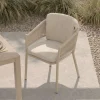 Hot Shades of Colour Altea Diningsessel, sand/beige, Polyester/Rope-Geflecht, 58 x 62 x 81 cm, inkl. Kissen und ergonomischer Rückenlehne Gartenstühle & Gartensessel|Rope-Gartenmöbel