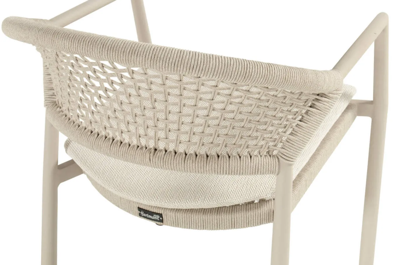 New Shades of Colour Taragona Gartensessel, sand/beige, Alu/Polyester/Rope-Geflecht, 58 x 62 x 79 cm, stapelbar Gartenstühle & Gartensessel|Rope-Gartenmöbel