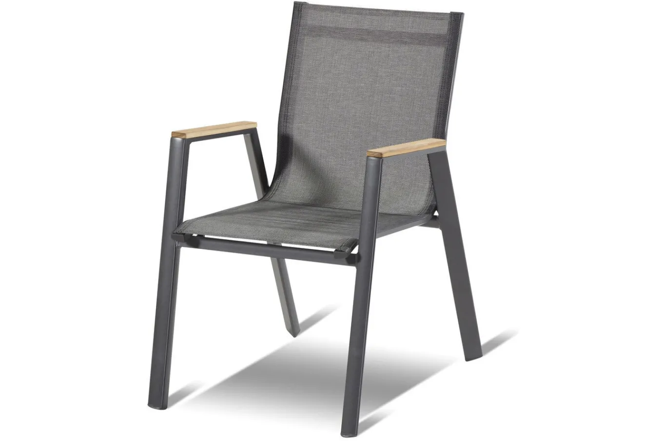 Clearance Sondermodell Xanadu / Aruba Set, xerix/anthrazit, Alu/Glaskeramik, 10 Stapelsessel, 220/280x100cm Garten-Essgruppen|Aluminium-Gartenmöbel
