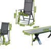 Discount Sondermodell Xanadu / Alice Comfort Garten-Essgruppe, xerix/anthrazit, Alu/Glaskeramik, 2 Stapelsessel, 6 Klappstühle, 220/280x100cm Garten-Essgruppen