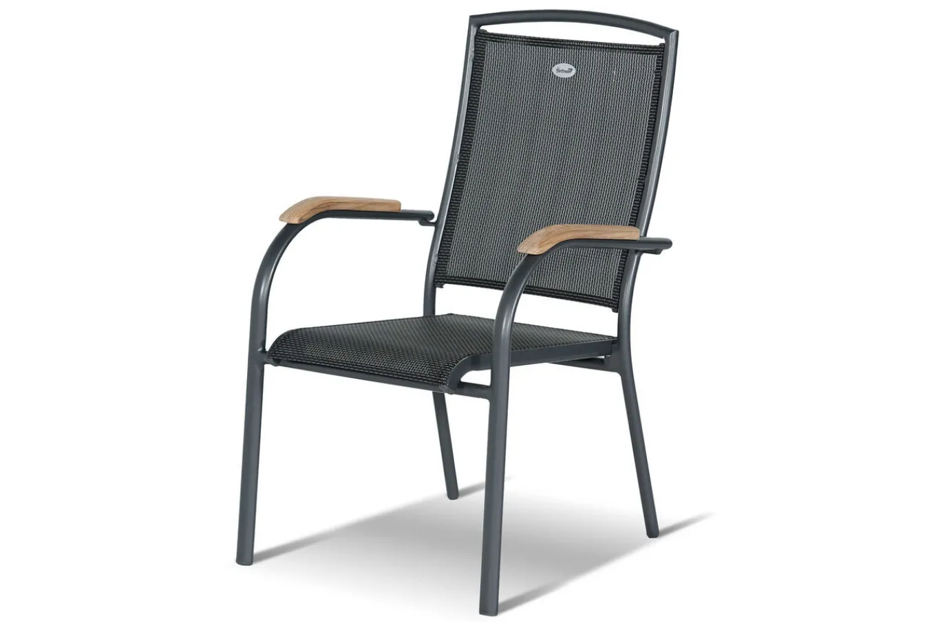 Online Sondermodell Xanadu / Raffaelo Garten-Essgruppe, xerix/anthrazit, Alu/Glaskeramik, 6 Stapelsessel, 2 Klappstühle, 220/280x100cm Garten-Essgruppen|Aluminium-Gartenmöbel