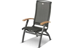 Hot Sondermodell Yasmani/Da Vinci Garten-Essgruppe, xerix, Alu/Teakholz, 240x100cm, 8 Klappstühle Garten-Essgruppen