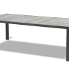Sale Tanger/Aruba Garten-Essgruppe, xerix/grey wood, Aluminium/Keramik, 228x105cm, 6 Stapelsessel Garten-Essgruppen|Aluminium-Gartenmöbel