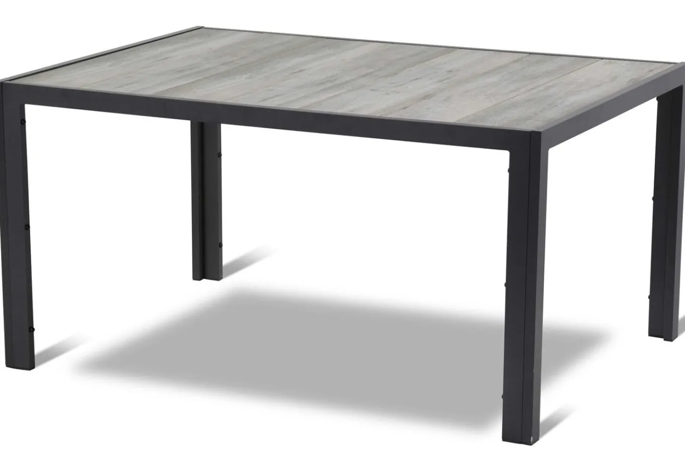 Outlet Tanger Esstisch, xerix/grey wood, Aluminium/Keramik, 168x105cm Gartentische