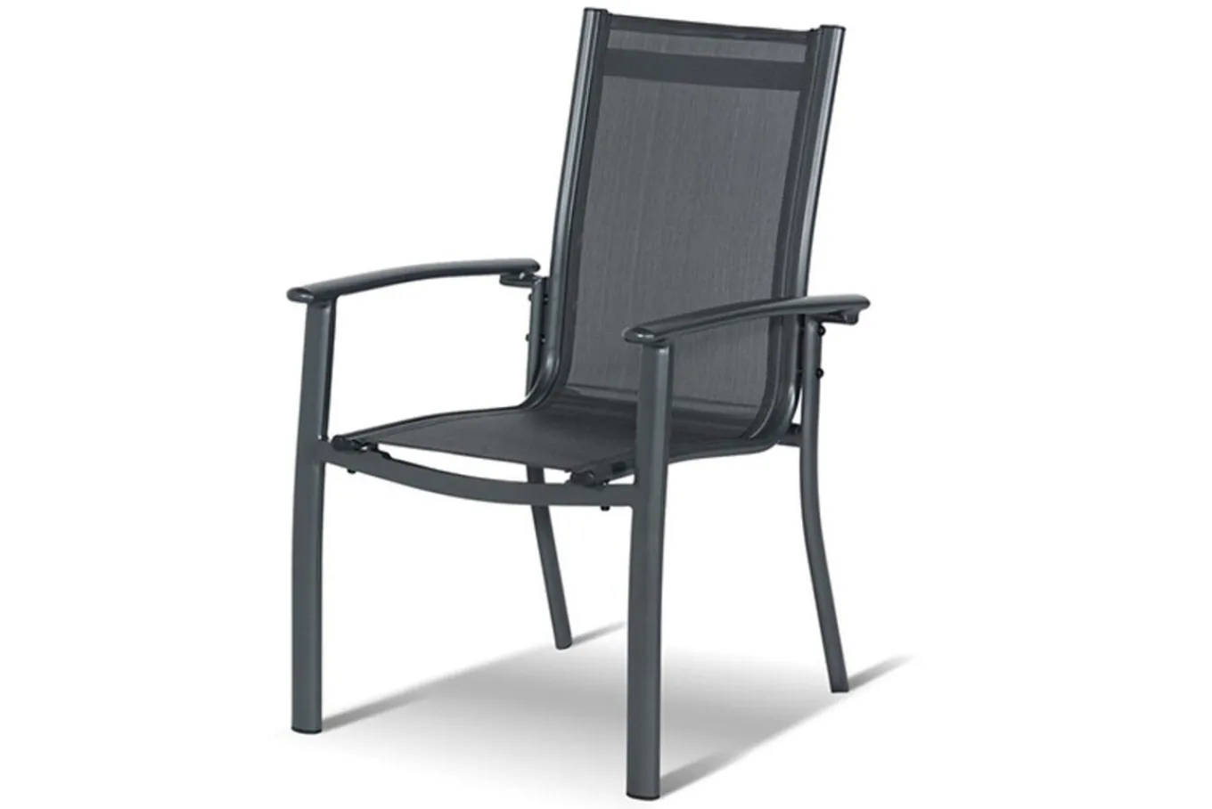 Sale Xanadu / Alice Comfort Garten-Essgruppe, xerix/anthrazit, Alu/Teakholz, 2 Stapelsessel, 6 Klappstühle, 220x100cm Garten-Essgruppen