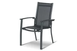 Online Xanadu / Alice Garten-Essgruppe, xerix, Alu/Textilene/Glaskeramik, 4 Stapelsessel, 2 Klappstühle, 160/220x100cm Garten-Essgruppen|Aluminium-Gartenmöbel