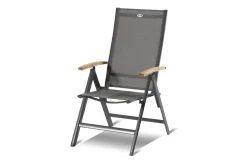 Sale Xanadu / Aruba Garten-Essgruppe, xerix/natur, Alu/Teak/Glaskeramik, 8 Klappstühle, 160/220x100cm, Teak Armlehnen Garten-Essgruppen|Aluminium-Gartenmöbel