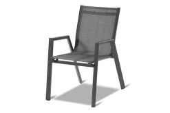 Online Xanadu / Aruba Garten-Essgruppe, xerix, Alu/Textilene/Glaskeramik, 4 Stapelsessel, 160/220x100cm Garten-Essgruppen|Aluminium-Gartenmöbel