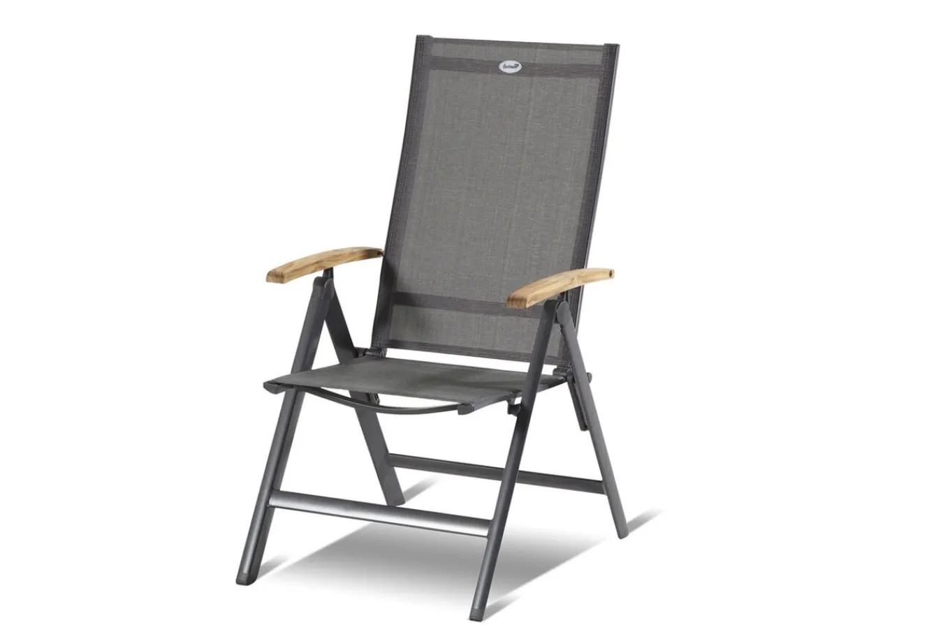 Clearance Xanadu / Aruba Garten-Essgruppe, xerix/natur, Alu/Teak/Glaskeramik, 2 Dining Sessel, 6 Klappstühle, 160/220x100cm, Teak Armlehnen Garten-Essgruppen|Aluminium-Gartenmöbel