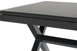 Online Xanadu / Primo Garten-Essgruppe, xerix, Alu/Textilene/Glaskeramik, 8 Klappstühle, 160/220x100cm, Ausziehfunktion Aluminium-Gartenmöbel