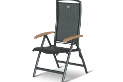 Clearance Yasmani/Raffaelo Garten-Essgruppe, xerix, Alu/Teakholz, 240x100cm, 6 Stapel-, 2 Klappstühle Garten-Essgruppen|Aluminium-Gartenmöbel