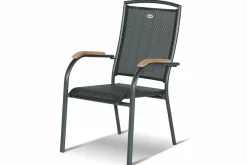 Clearance Yasmani/Raffaelo Garten-Essgruppe, xerix, Alu/Teakholz, 240x100cm, 6 Stapel-, 2 Klappstühle Garten-Essgruppen|Aluminium-Gartenmöbel