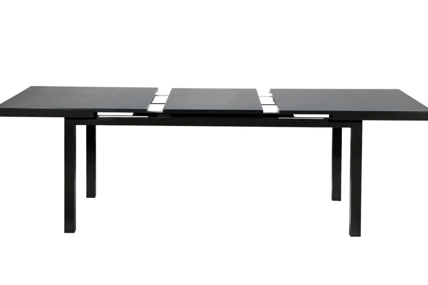 Clearance Altura Garten-Essgruppe, anthrazit, Alu/Textilene, Tisch 180/240x100cm, 8 Klappstühle Garten-Essgruppen